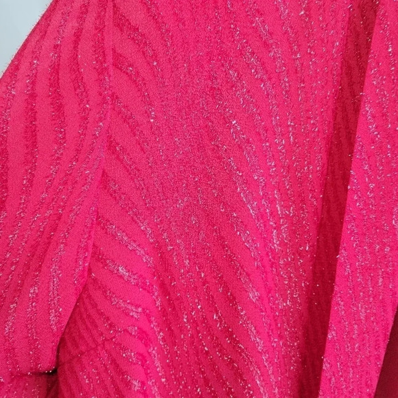 Tradition Petite Mother-of-the-Bride Two-piece  Red Glittery Dress Size 12 - Picture 5 of 16